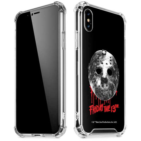 Warner Bros Friday the 13th Jason Voorhees Dripping Mask iPhone XS Max Clear Case